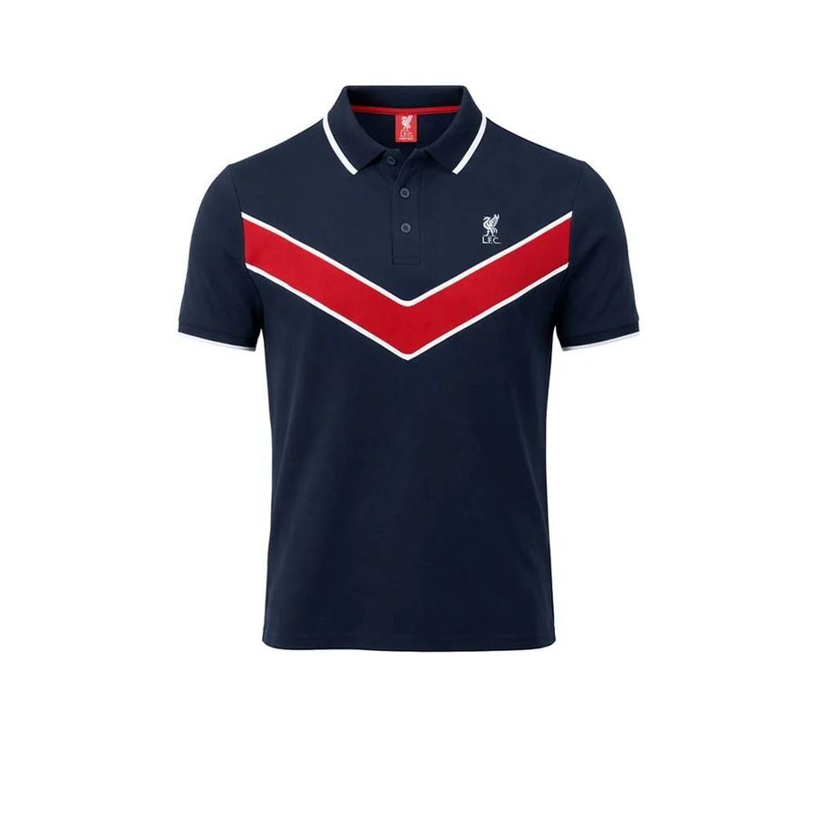 Liverpool Polo Chevron - Navy/Red/White - Men's-SoccerKits Hub | Buy Soccer Jerseys Online